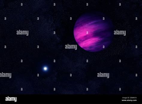 Exoplanet in deep space. Elements of this image furnished by NASA Stock Photo - Alamy