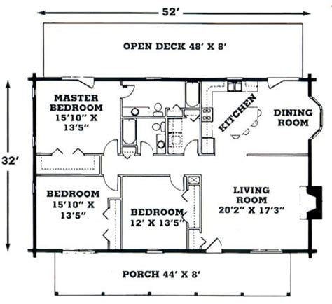 2 Bedroom Log Cabin Floor Plans | www.cintronbeveragegroup.com