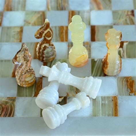 Handmade Marble Chess Set Chess Board 30cm X 30cmspecial - Etsy