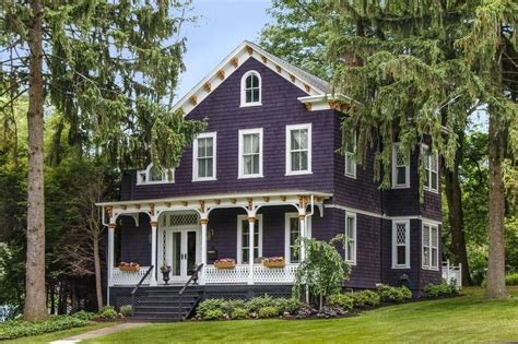 Purple Victorian Home - Purple Exterior Paint Colors