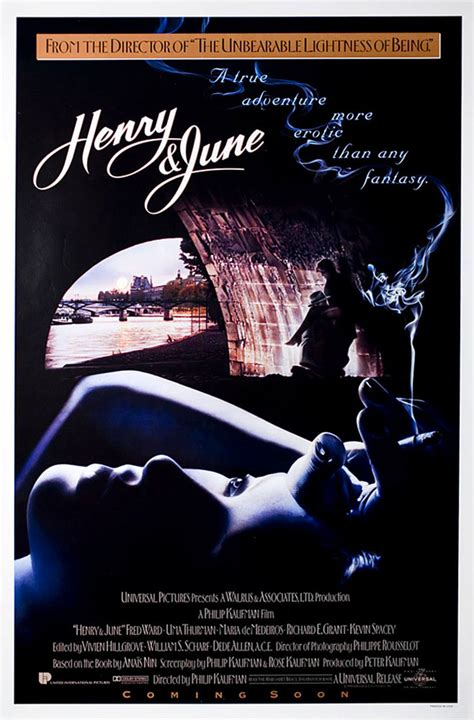 Henry & June Original 1990 U.S. One Sheet Movie Poster - Posteritati Movie Poster Gallery