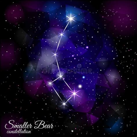 Little Bear Constellation. stock vector. Illustration of polaris - 95922232