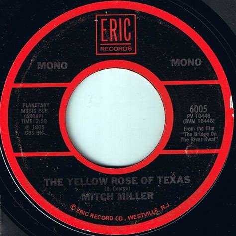 Mitch Miller - The Yellow Rose Of Texas (1985, Vinyl) | Discogs