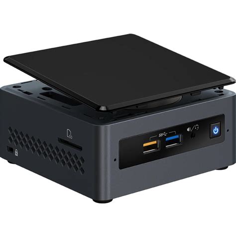 Intel NUC Essentials Intel® Pentium® Silver J5040 4-Cores Mini PC Barebone - Black ...