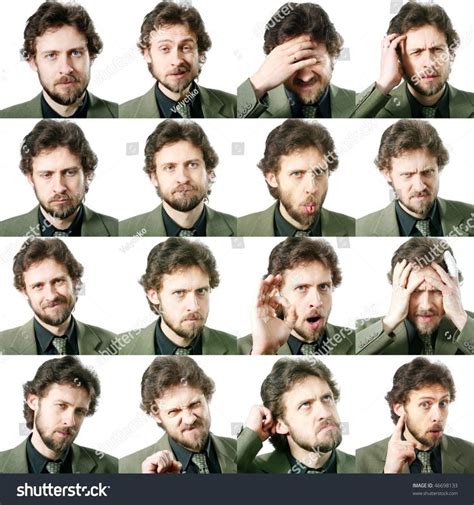 An image of a set of facial expressions | Facial expressions, Face expressions, Eye expressions