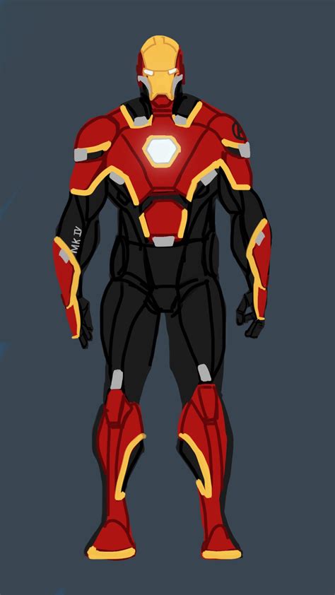 Iron Man (Iron Avenger Armor) Redesign | Marvel character design, Marvel iron man, Iron man