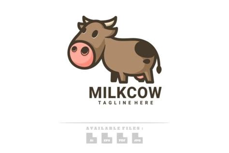 Milk Cow Logo Graphic by maikofarazhatta · Creative Fabrica