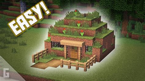 Minecraft: Deluxe Dirt House Tutorial! - YouTube