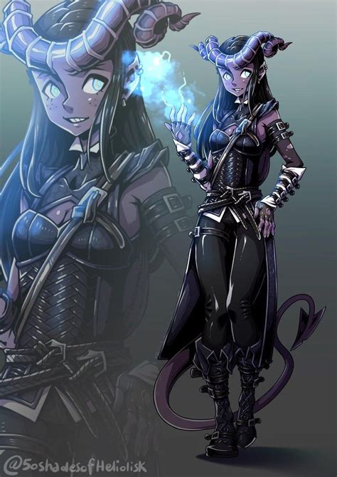 Wild Magic Sorcerer Tiefling ~ [OC]: DnD | Fantasy character design ...