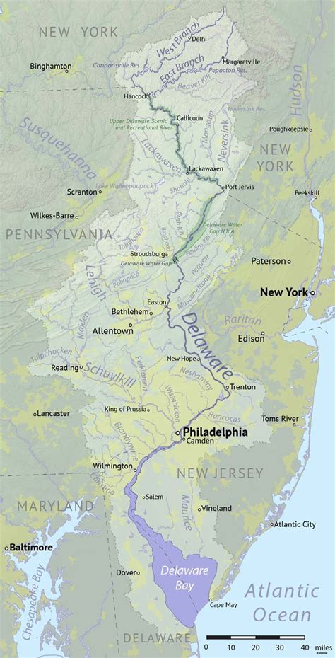 Delaware River Basin Map. Wikimedia Commons | Download Scientific Diagram