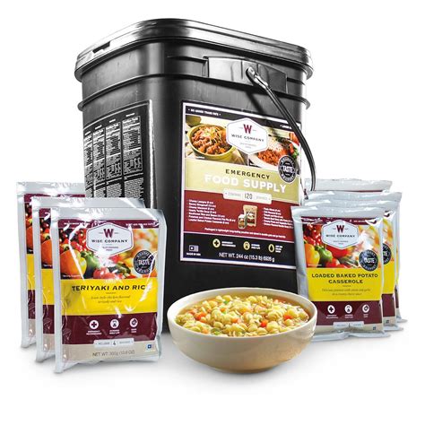 Wise Foods Entree Only Grab & Go Emergency Food Supply, 120 Servings ...