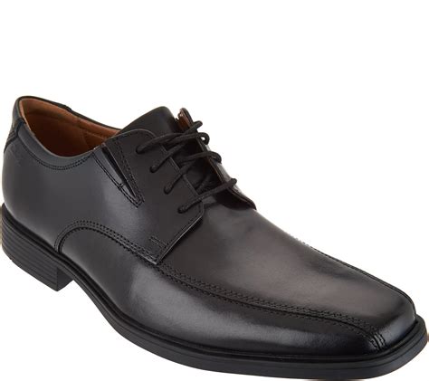 Clarks Men's Leather Lace-up Dress Shoes - Tilden Walk - QVC.com