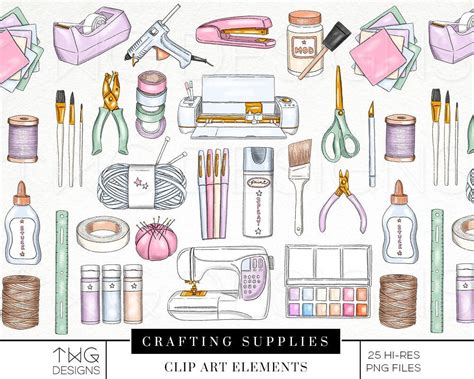 Crafting Elements Fashion Illustration Clip Art Craft Supplies - Etsy UK