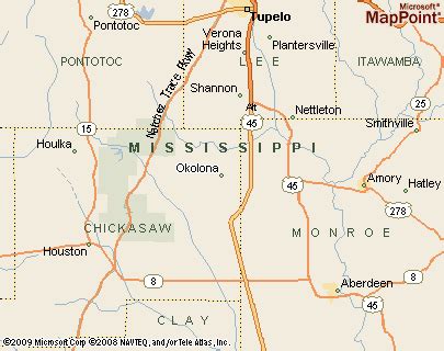 Where is Okolona, Mississippi? see area map & more