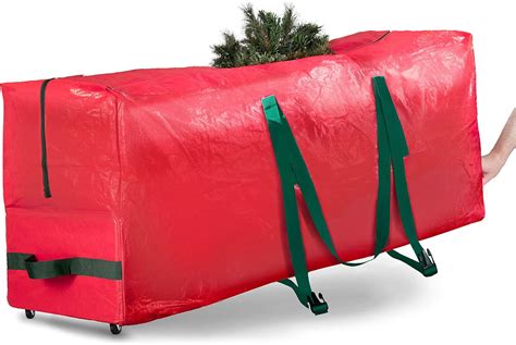 Rolling Christmas Tree Storage Bag with Wheels 7.5 FT - Easy Carry ...