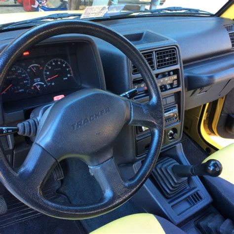 1992 Convertible Geo Tracker 4 WD, Yellow with yellow/black interior - Classic Chevrolet Tracker ...