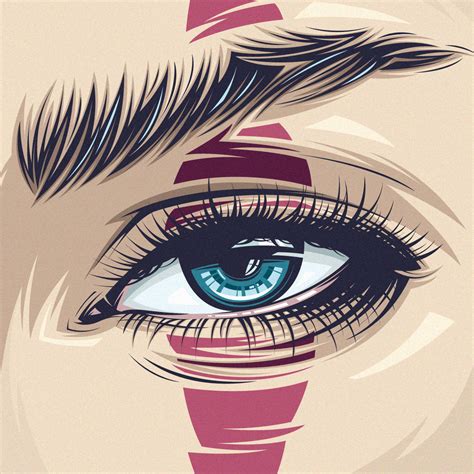 vector, vector art, vector portrait, eyes | Vector portrait illustration, Vector portrait ...