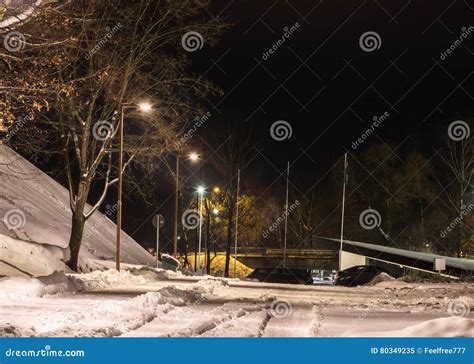 Winter Night Photography City Park Stock Image - Image of union, people: 80349235