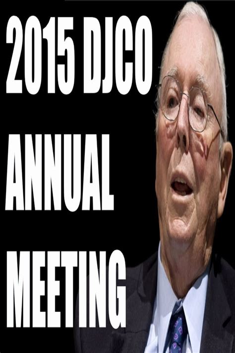 Daily Journal Annual Meeting 2015 | Charlie Munger | DJCO in 2022 ...