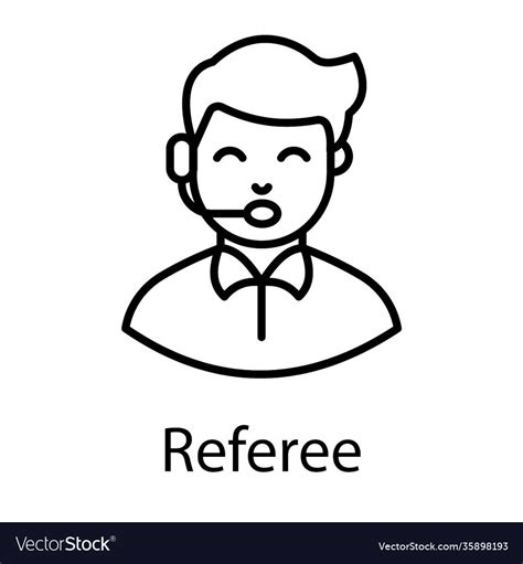 Referee Royalty Free Vector Image - VectorStock