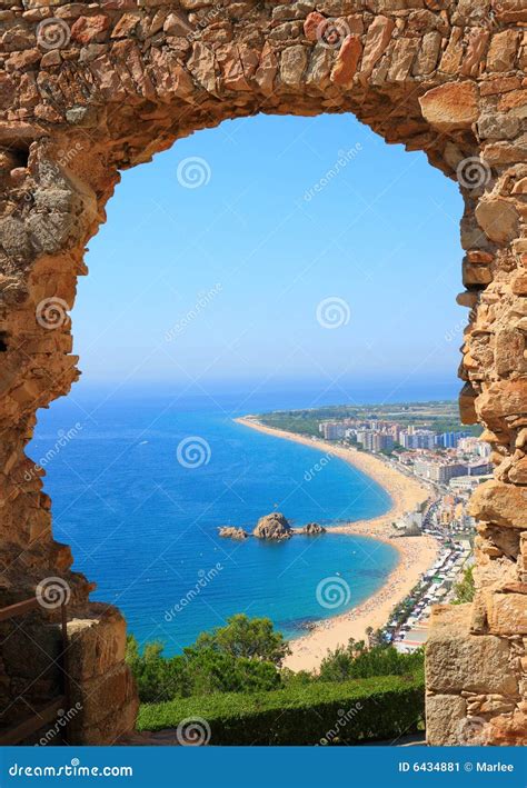 Blanes View (Costa Brava, Spain) Stock Image - Image of holidays, shore ...