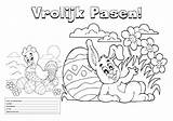 Pasen Kleurplaat Vrolijk Kleurplaten Ostern Paashaas Paas Printen  sketch template