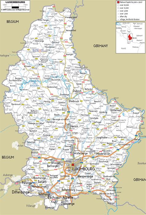 Luxembourg Map - ToursMaps.com