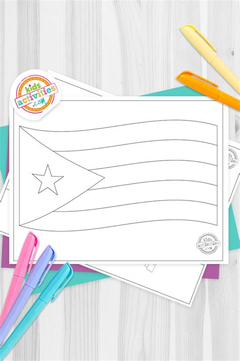 Cultural Cuban Flag Coloring Pages Kids Activities Blog | Kids ...