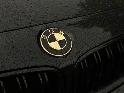 BMW Emblem From Brass / Black and Gold BMW Logo Made of Very High ...