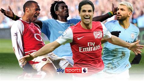 Manchester City v Arsenal | Greatest Goals Over The Years! | Football ...