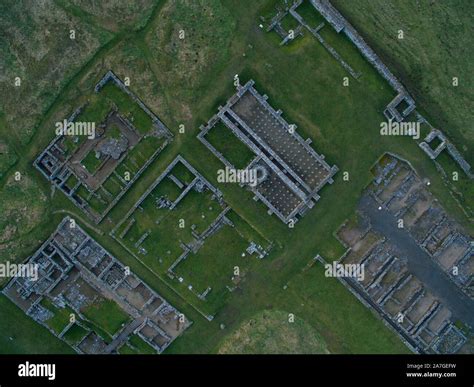 Housesteads roman fort aerial hi-res stock photography and images - Alamy