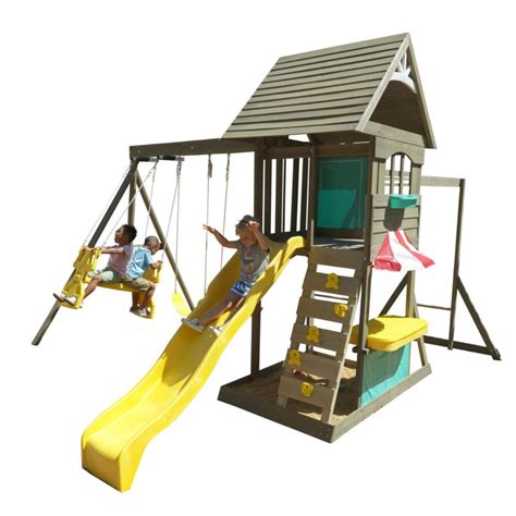 Kidkraft Hampton Wooden Swing Set / Playset - Techno Tribe