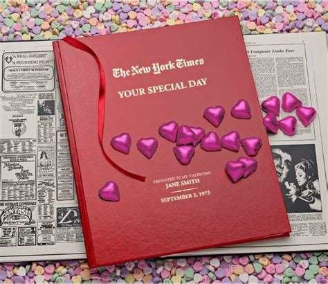 New York Times Hardbound Book From Any Date - Birthdays, Anniversaries ...