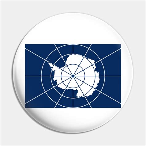 Antarctic Treaty Flag (Antarctica) - Flag - Pin | TeePublic