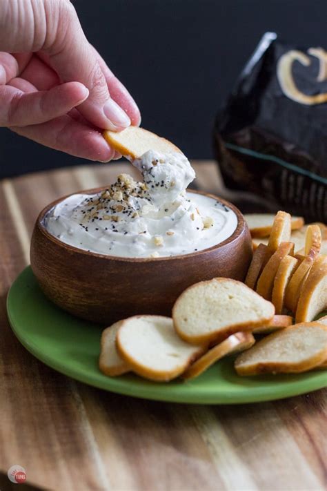 Everything Bagel Dip with Homemade Bagel Seasoning!