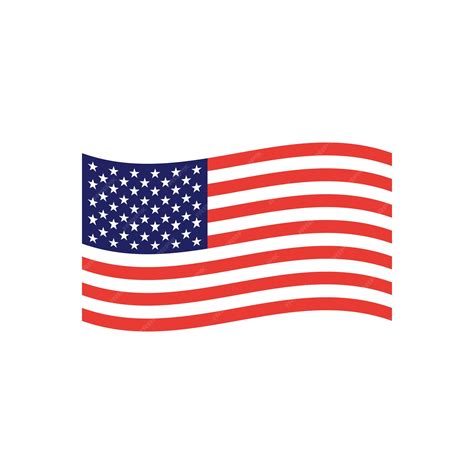 Premium Vector | American flag icon. vector graphics