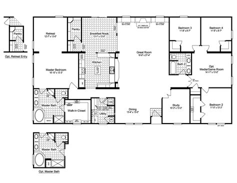 Floor Plan: The Evolution SCWD76X3 | Modular home floor plans, Mobile home floor plans, Modular ...