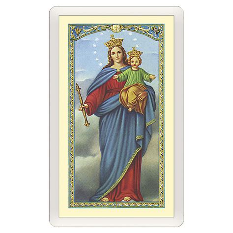 Holy card, Mary Help of Christians, Prayer to Mary Help of | online sales on HOLYART.com