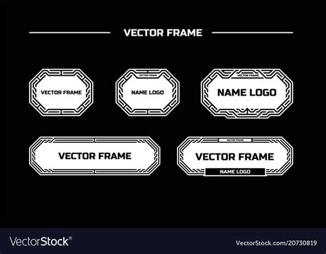 Line frame Royalty Free Vector Image - VectorStock