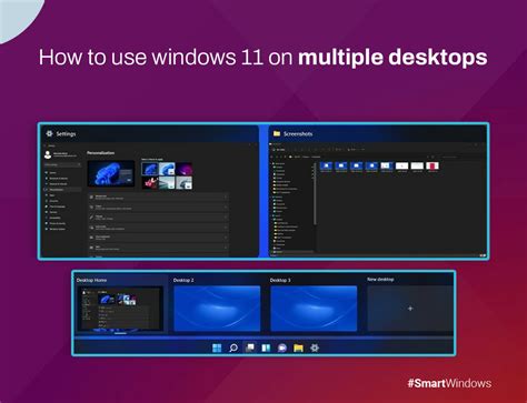 How to Use Windows 11 Multiple Desktops - Useful Guide - SmartWindows