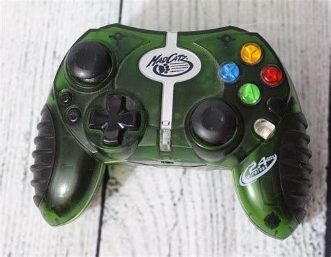 Mad Catz Green Wireless Original Xbox Controller without Receiver 2.4 GHz 4586 #Microsoft | Xbox ...