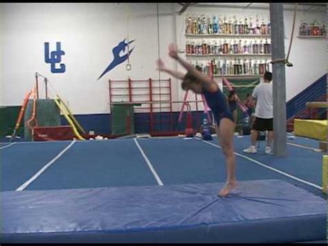 Roundoff backhandspring mat drills - YouTube