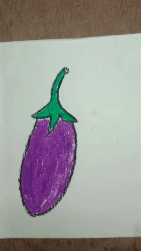 Brinjal Drawing For Kids