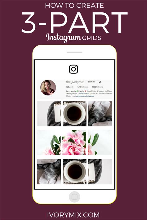 Create a 3 part Instagram Post for Increased Engagement - Ivory Mix