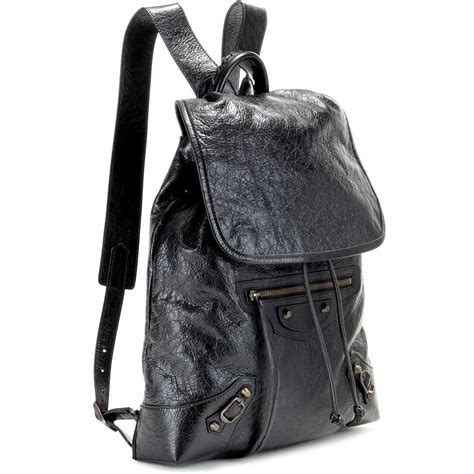 Lyst - Balenciaga Giant Traveller Leather Backpack in Black