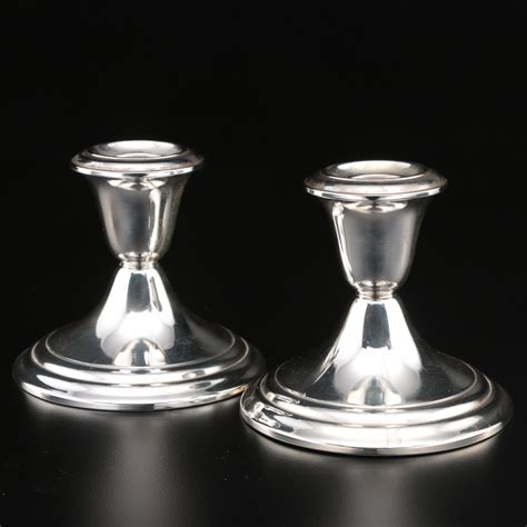 Weighted Sterling Silver Candle Holders Including Gorham | EBTH