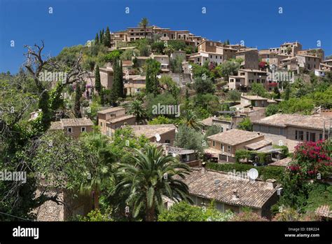 Mallorca, Spain: View of Deia Stock Photo - Alamy