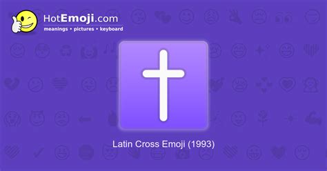 ️ Latin Cross Emoji Meaning with Pictures: from A to Z