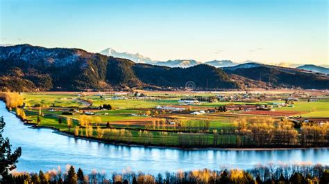 The Fertile Farmland of the Fraser Valley in British Columbia Stock Image - Image of green ...