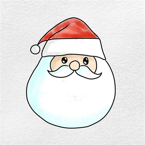 Easy Santa Claus Drawing - Slick Wingthe